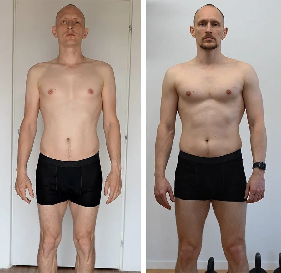 before and after 100 days of gym
